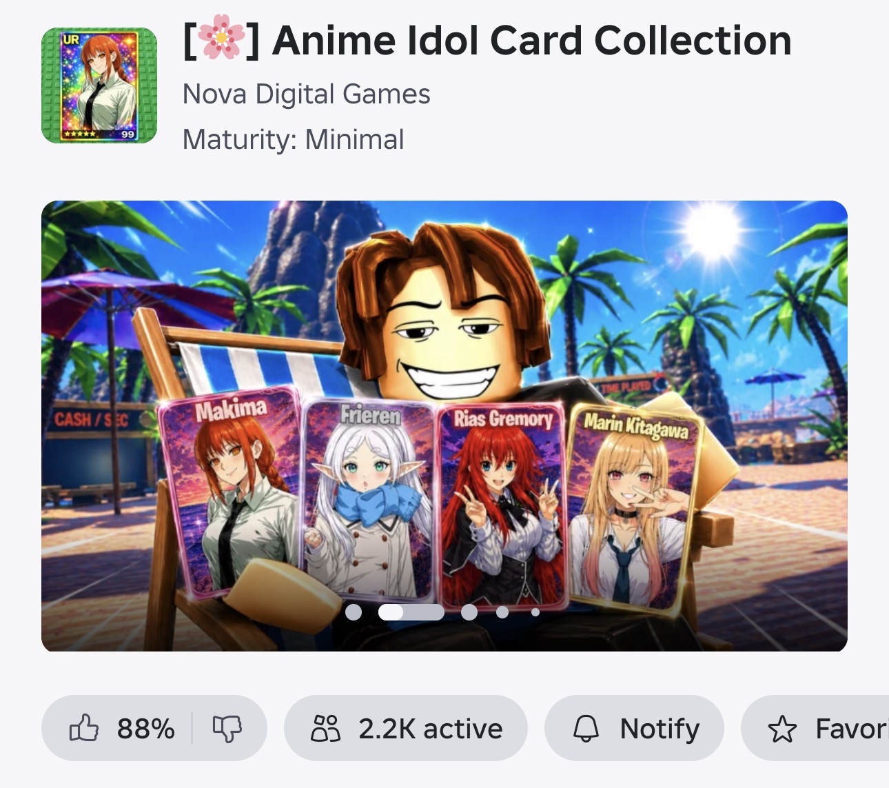 Anime Idol Card Collection